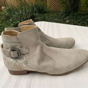 GEOX tan with metallic Marlyna booties size 40 (size 10)